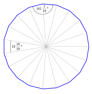 Regelmäßiges Neunzehneck