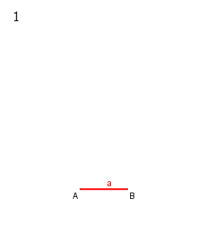 Animation der Konstruktion, die zweite Seitenlänge '"`UNIQ--postMath-00000037-QINU`"' in 9 Schritten