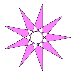 {9/4}-Sternpolygon, Enneagramm