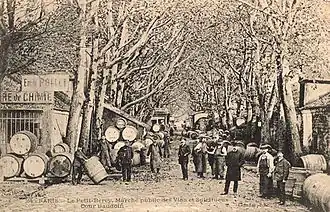 Le petit Bercy, öffentlicher Markt für Weine und Spirituosen.