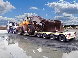 Goldhofer SPZ-VL 4 am Einsatzort