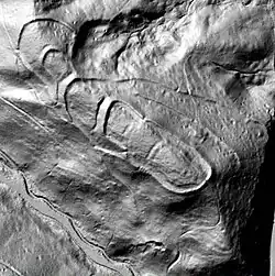 Burgwall Horodna am San (2013) mit Teilen der historischen Altstadt von Sanok, die im Jahr 1295 von den Tataren zerstört wurde.