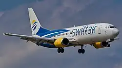 Boeing 737-400 der Swiftair