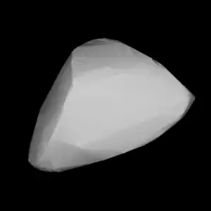 Mögliches Aussehen von (26355) Grueber erstellt aus Lichtkurven-Daten