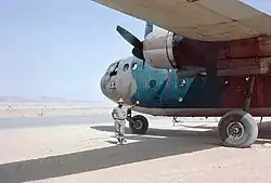 Nord Noratlas Transportflugzeug der 103. Staffel „Elephants“ (siehe Nase) während des Sechstagekrieges