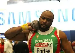 Marco Fortes Rang acht mit 19,38&nbsp;m