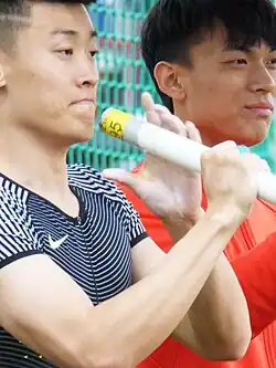 Huang Bokai (links) kam auf den ten&nbsp;Platz