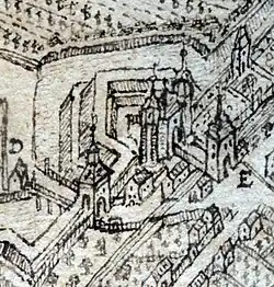 Neue Speyerer Pforte (vorne), Alte Speyerer Pforte (hinten)