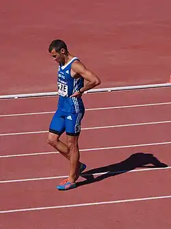 Periklis Iakovakis scheiterte als Fünfter seines Laufs im&nbsp;Halbfinale