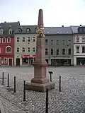 Nachbildung der kursächsischen Distanzsäule von 1724