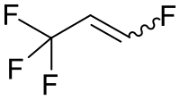 Strukturformel von 1,3,3,3-Tetrafluorpropen