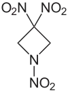 Strukturformel von 1,1,3-Trinitroazetidin