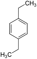 Struktur von 1,4-Diethylbenzol