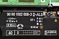 Datenfeld der ALS 1002 008