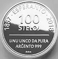 100 Steloj Silber 2018 Revers