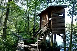 Aussichtsplattform am See im Weingartener Moor