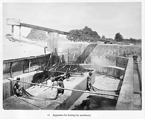 Einschlagen von Luft in die Oxidations­becken mit mechanischen Geräten (1877)