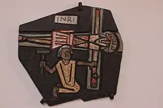 Jesus wird ans Kreuz geschlagen