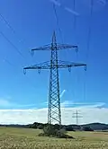 Zwischen Lauterbach und Borken ist die Leitung heute mit zwei 110-kV-Stromkreisen in Betrieb