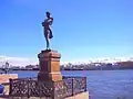 Krusenstern-Denkmal (1873, I. Monighetti), Leutnant-Schmidt-Nabereschnaja, St. Petersburg[3]