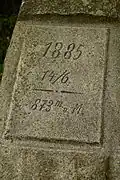 Höhenmarke 873 M.&nbsp;ü.&nbsp;M. von 1885