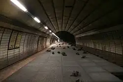 Installation Hauptbahnhof&nbsp;Nord in der Nordröhre der Station Hauptbahnhof&nbsp;Nord