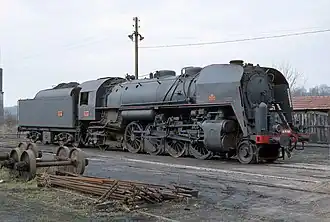 Lok 141 R 568 in Gray am 27. November 1981