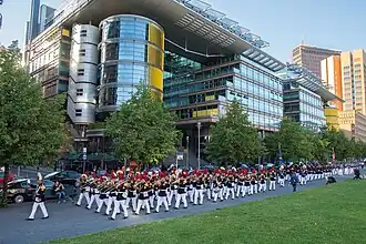 Aufmarsch auf dem Potsdamer Platz Berlin (2016)
