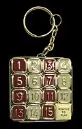 15-Puzzle als Schlüsselanhänger