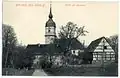 Kirche und Pfarrhaus 1905