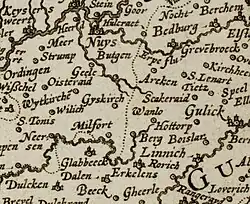 Kartenschrift von Gerhard Mercator
