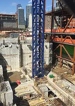 15 Hudson Yards in Bau am 19.&nbsp;Juni 2016