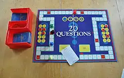 Spielmaterial des Spiels 20 Questions