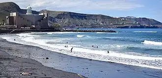 Las Canteras mit Auditorio Alfredo Kraus