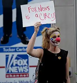 Demonstration gegen Fox News im Juni 2021