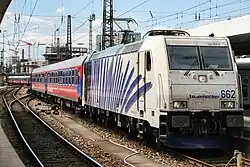 Ein Sonderzug der BTE in München Hbf.