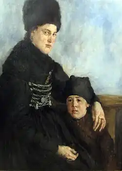 Wilhelm Leibl, Dachauerin mit Kind (1873)