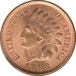 Indian Head Cent, Vorderseite