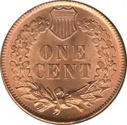 Indian Head Cent, Rückseite