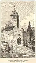 Ansicht von der Vorburg (Georg Lilie – 1898)