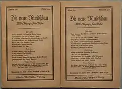 2. Druck 1912. In: Die neue Rundschau