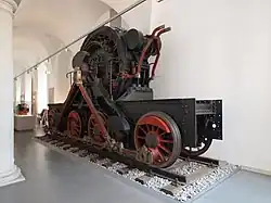 Stangen­antrieb der E 50 42 mit zwei Blind­wellen