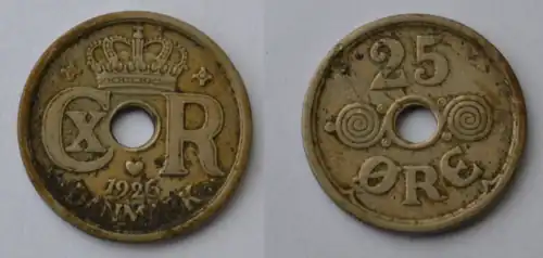 25 Øre 1926 Vor- und Rückseite