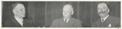 V. l.: Emile Zaman, Elmar Sidney Praether und J. Leliévre.