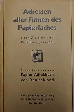 Buchdeckel von Teil 4 des um 1930 erschienen Sonderbandes