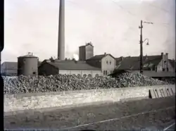 Circa 1930er Jahre: Blick von der Humboldtstraße auf das Gelände der Zuckerfabrik; Foto: August Kageler; Bildarchiv der Region Hannover