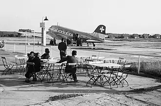 Douglas DC-3 der Swiss Air, 1950