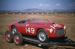 Der von Bob Drake gefahrene Ferrari 166 MM