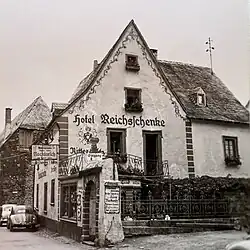 Historisches Bild der Reichsschenke vom 14.8.1957.