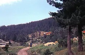 Das gerade fertiggestellte Hotel Maljowiza (1969)